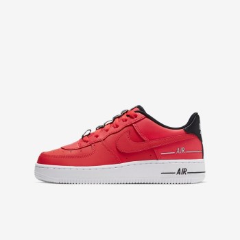 Nike Air Force 1 LV8 3 - Nagyobb Gyerek Utcai Cipő - Piros/Fekete/Fehér/Piros